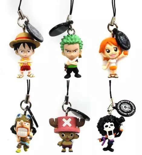 中古】ストラップ(キャラクター) 全6種セット 「ワンピースログ