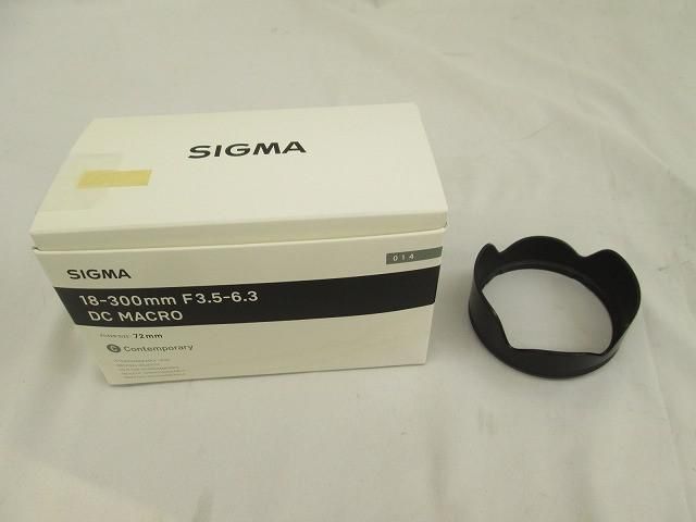 家電 SIGMA シグマ 18-300mm F3.5-6.3 DC MACRO カメラレンズ