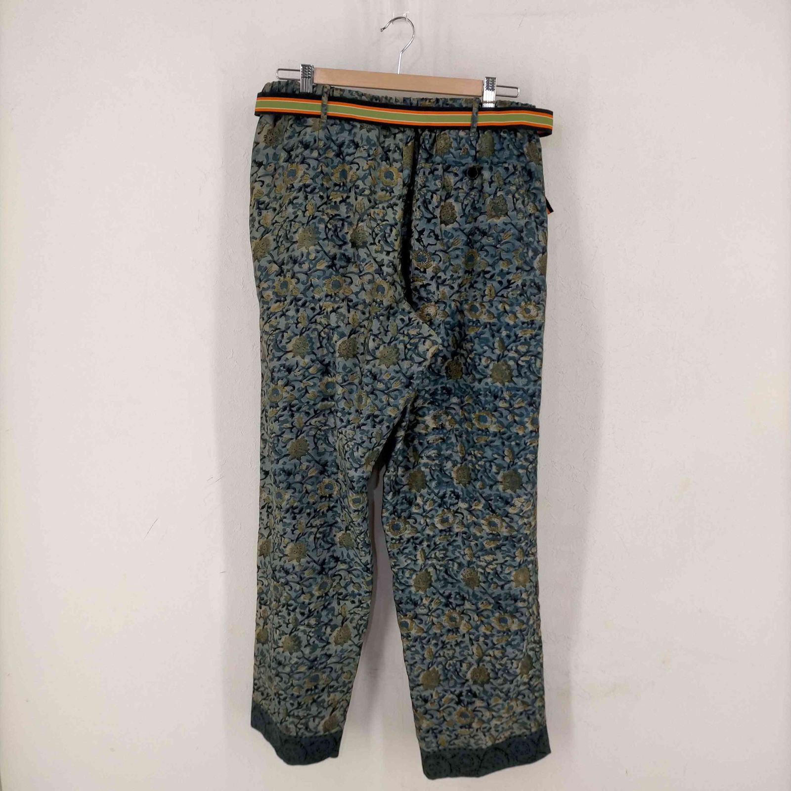 ドリスヴァンノッテン DRIES VAN NOTEN BLOCK PRINT コットンシルク ドローストリングパンツ LOOSE FIT PANT  メンズ 48 - メルカリ