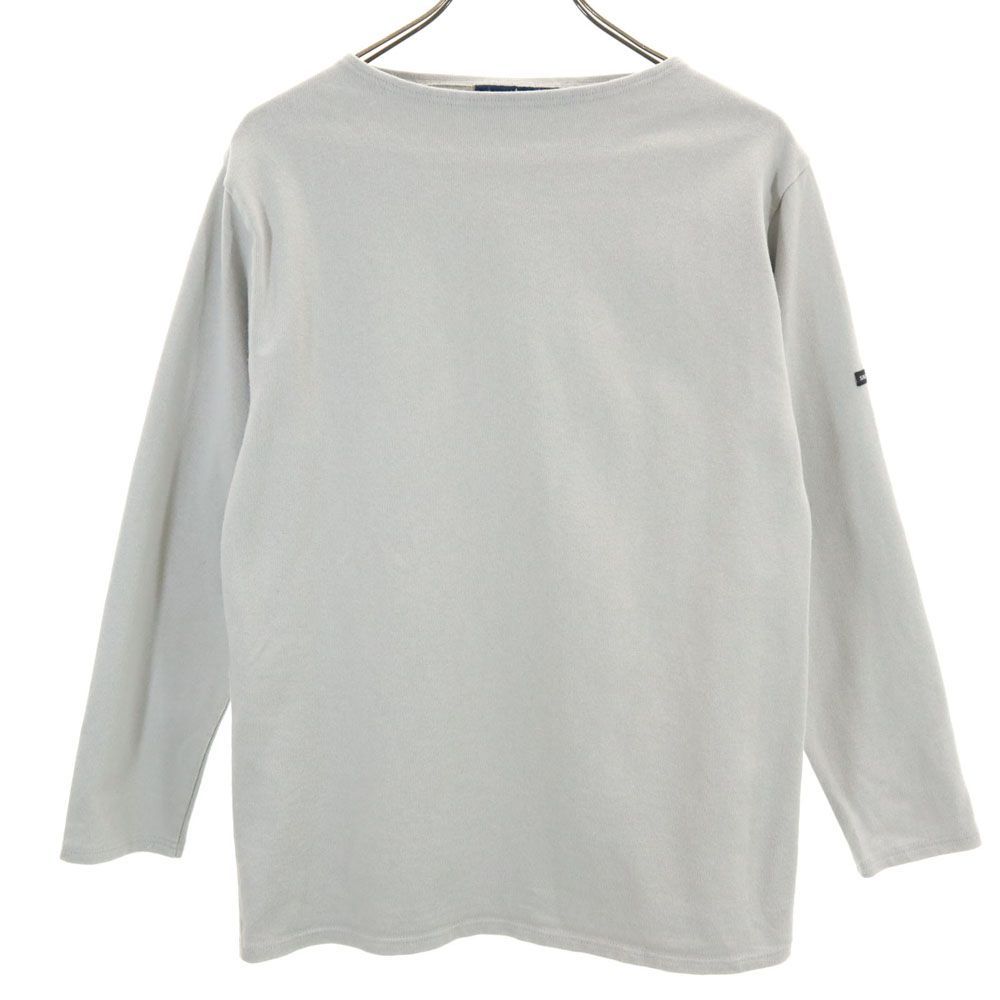 セントジェームス フランス製 長袖 Tシャツ M グレー SAINT JAMES ロンT メンズ 古着 【240416】