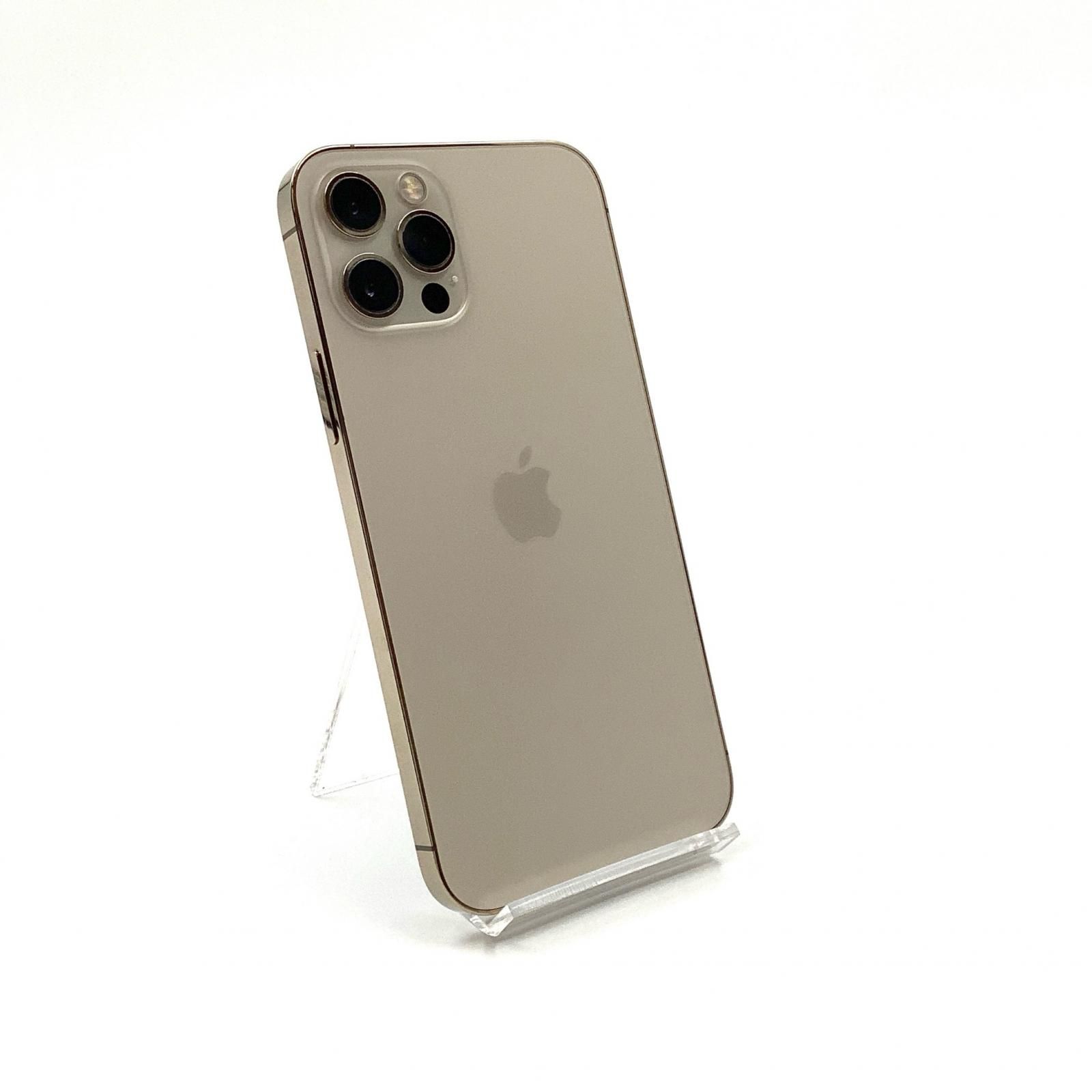 【全額返金保証】【最速発送】Apple iPhone 12 Pro 128GB ゴールド au 白ロム 75% 動作確認済