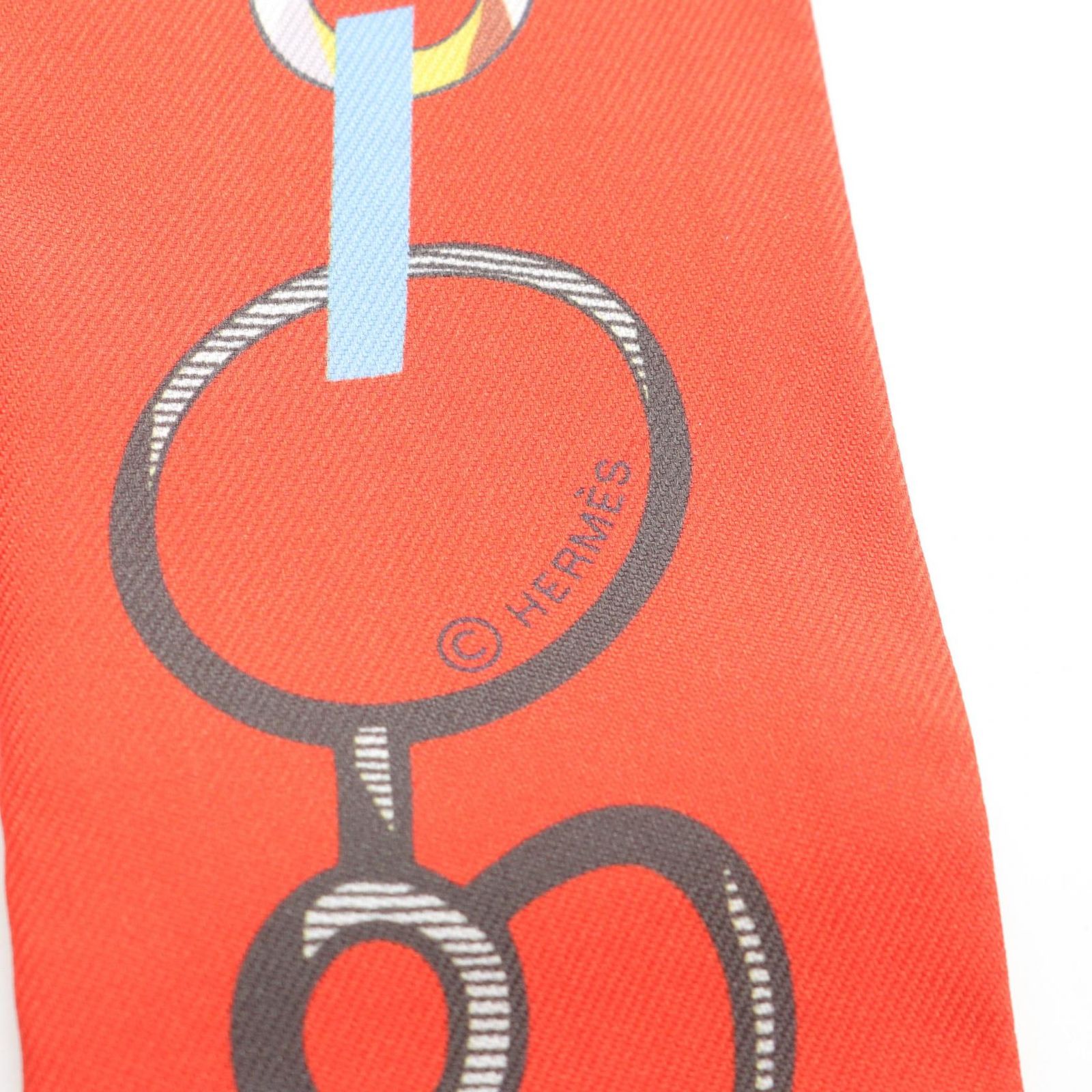 エルメス HERMES スカーフ ツイリー Do Re Boucles ホワイト