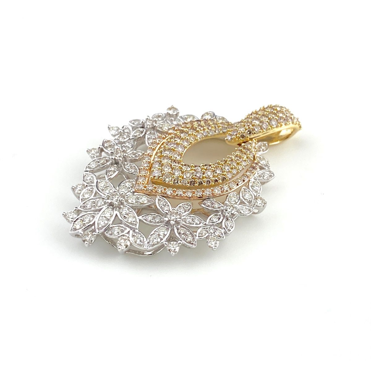 GSTV メレダイヤ ペンダントトップ YG イエローゴールド ペンダントトップ K18 ダイヤモンド レディース