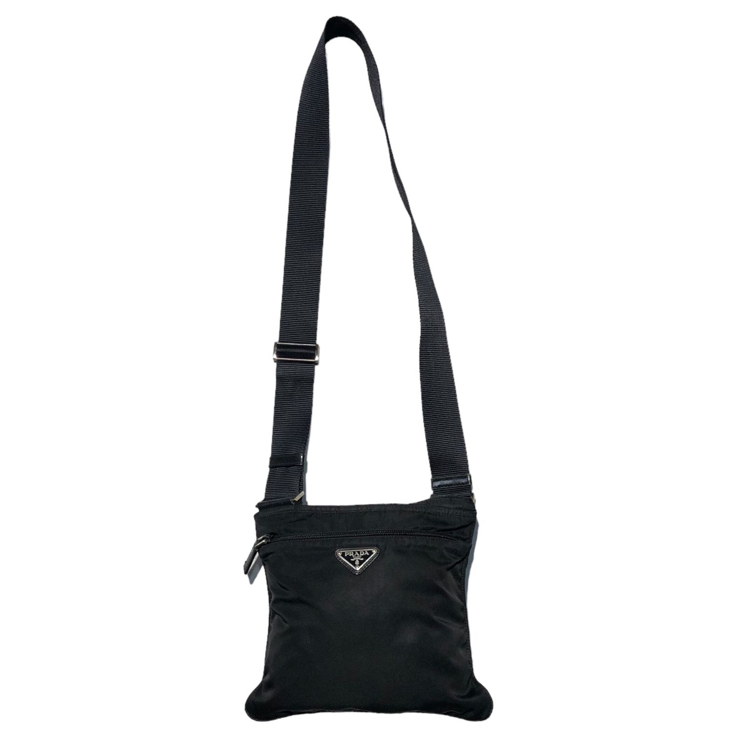 【PRADA】プラダ★Shoulder Bag★ナイロン ショルダーバッグ PRADA 新品同様 プラダ チェーン ショルダー バッグ ナイロン