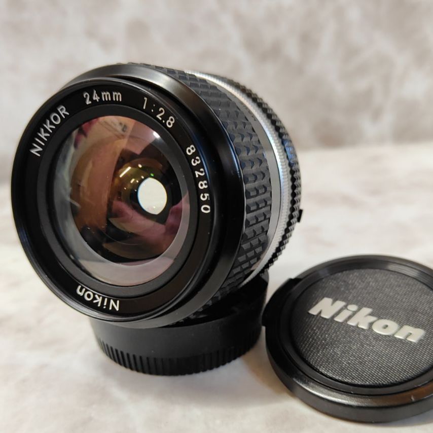 極美品】ニコン NIKON NIKKOR 24mm F/2.8 AI-S 広角レンズ （SNA 