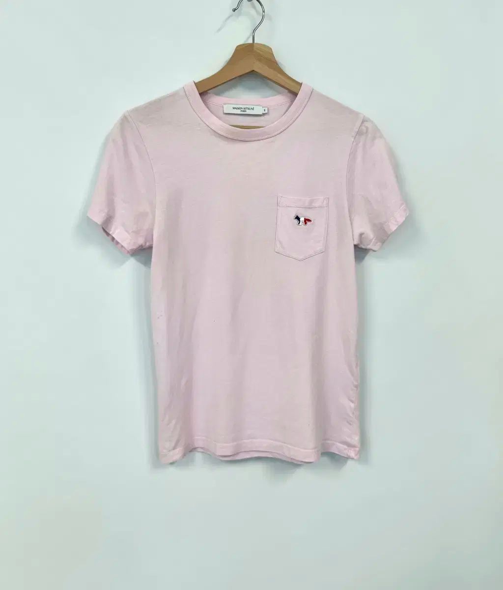 MAISON KITSUNE Maison Kitsuné メゾンキツネ ピンク 半袖Tシャツ XS