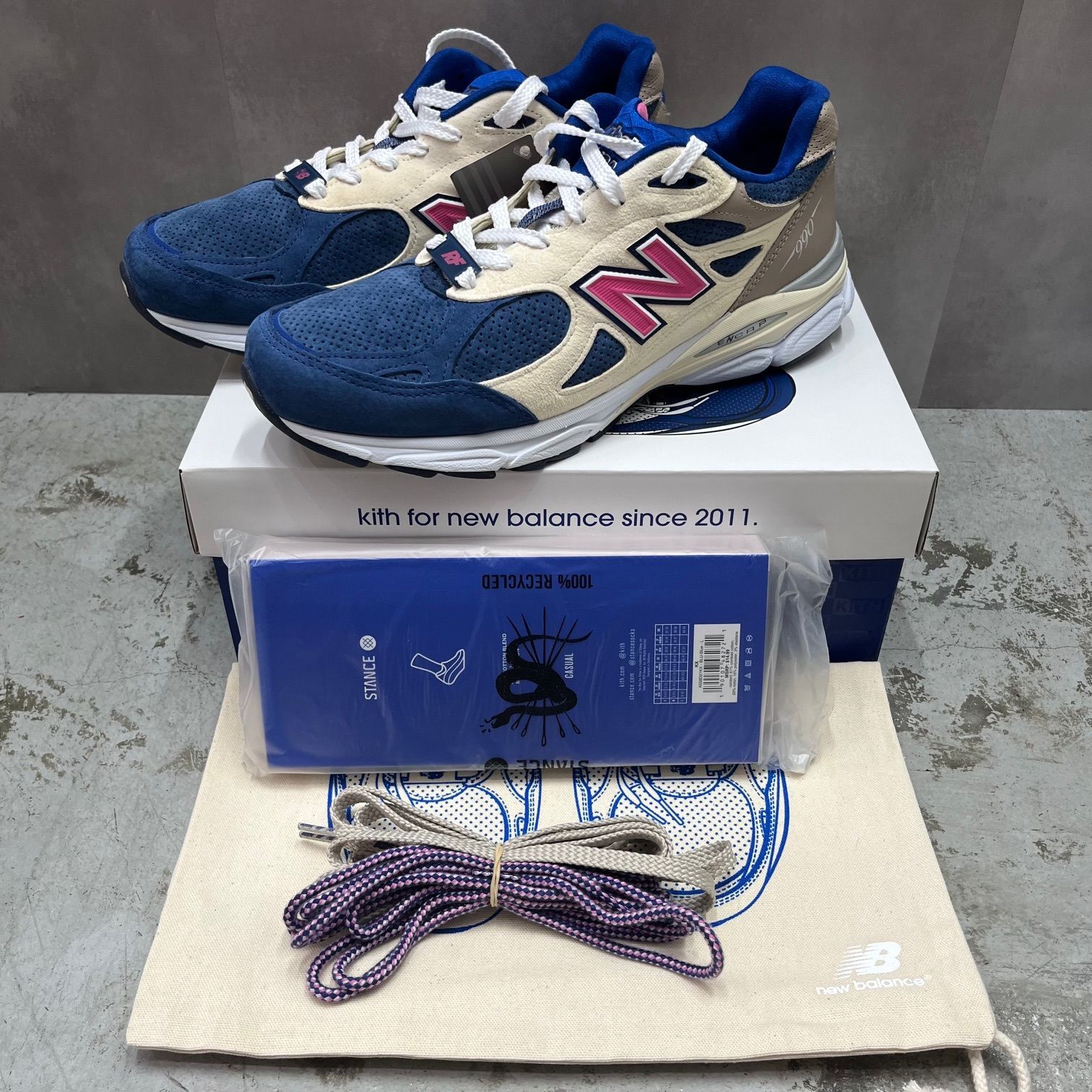 KITH New Balance 990V3 Daytona M990KH3 コラボ スニーカー デイトナ ニューバランス キス 30cm  74058A1 - メルカリ