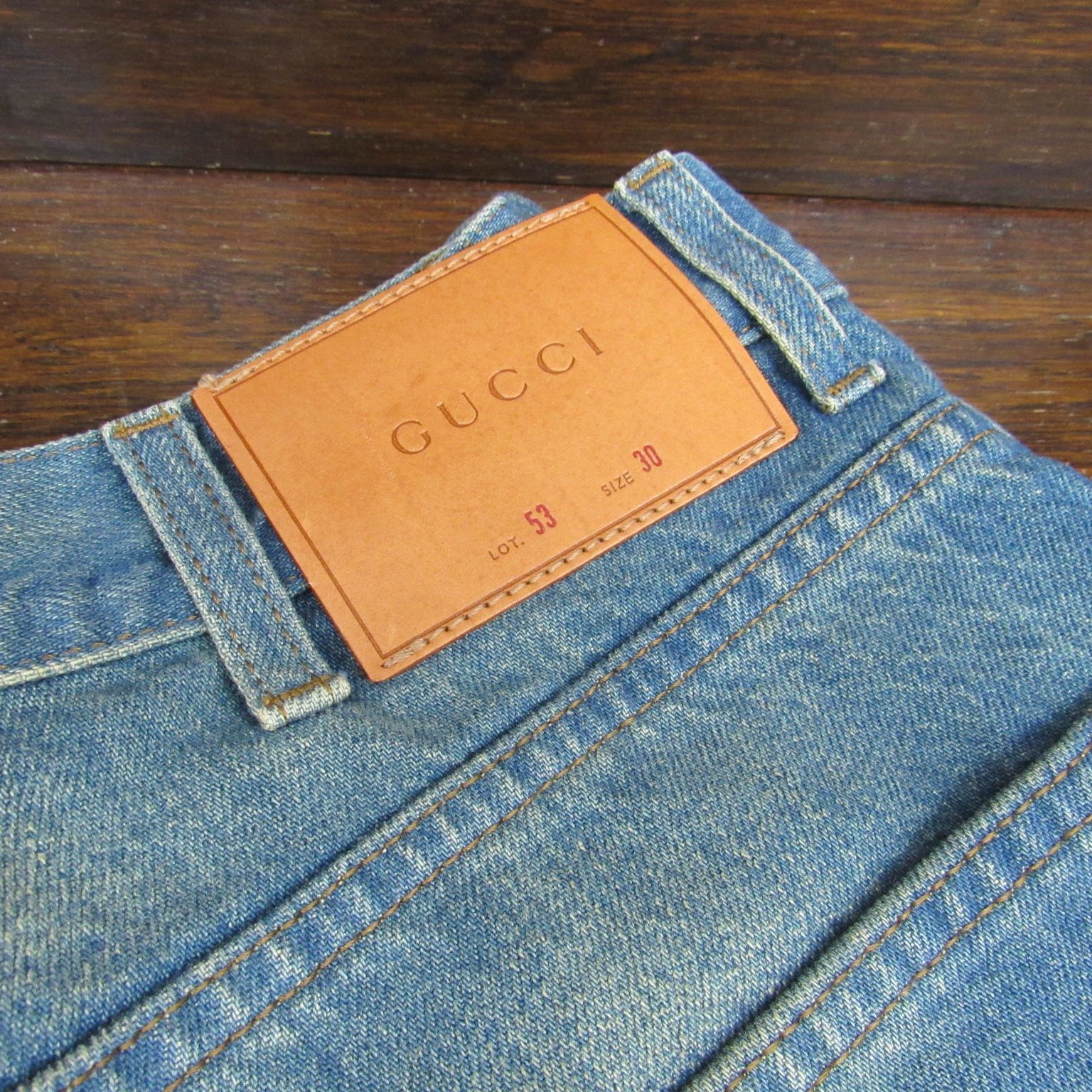 極美品！ Gucci Symbol Denim Jeans シンボルズ エンブロイダー グッチ