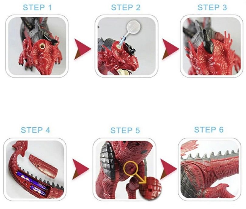 玩具 ドラゴン ラジコン 霧吐く レッドorブルー 特大 竜 龍 置物