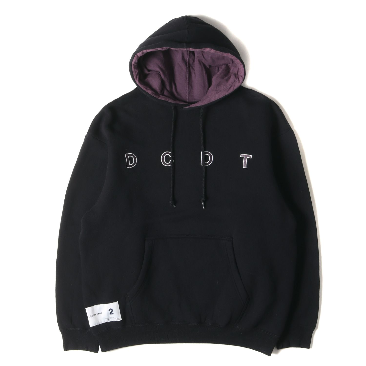 DESCENDANT ディセンダント パーカー サイズ:2 20AW DCDTロゴ スウェットパーカー BARKLEY HOODED SWEATSH ブラック 黒 トップス フーディー【メンズ】