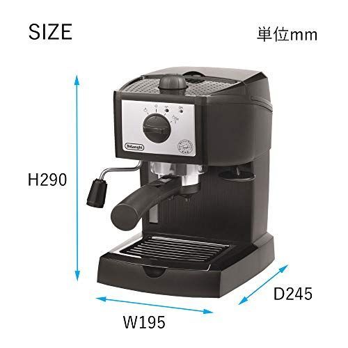 デロンギ(DeLonghi)エスプレッソ・カプチーノメーカー EC152J ブラック