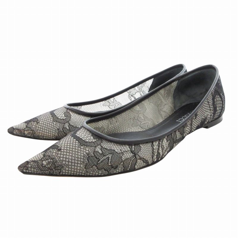 NINA RICCI ニナリッチ ベロアポンテッドトゥフラットシューズ NINA RICCI ニナリッチ ベロアポンテッドトゥフラットシューズ