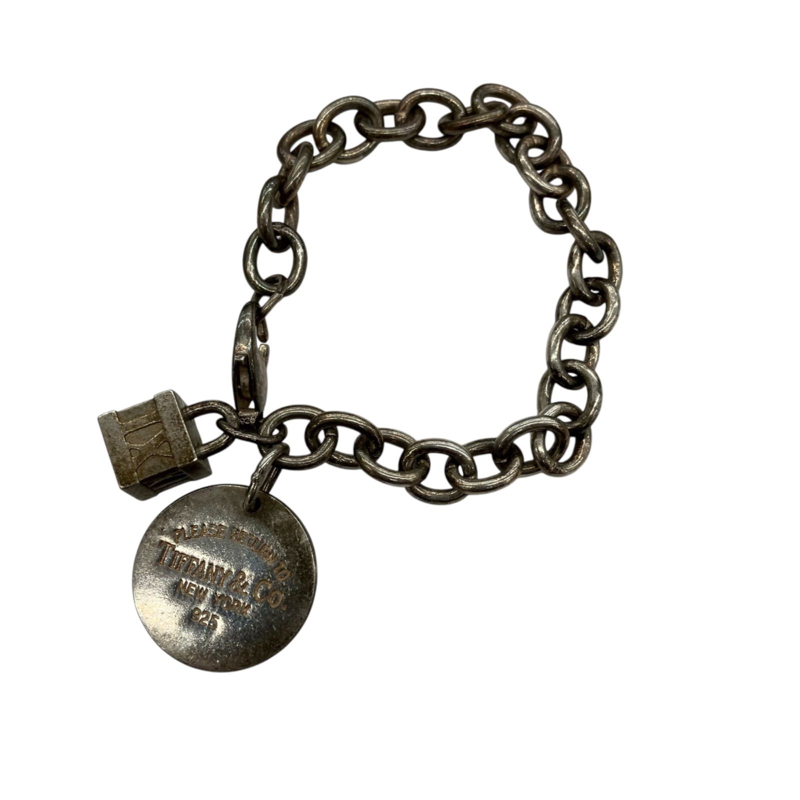 Tiffany&Co. アトラスキューブブレスレット ティファニー ブレスレット シルバー925 ハート ロックチャーム