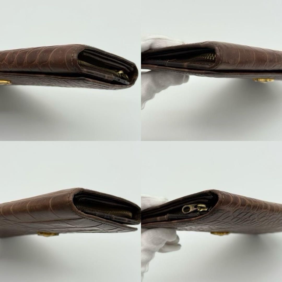 【美品】VivienneWestwood　長財布　ラウンドファスナー　クロコ型押 ヴィヴィアン ウエストウッド Vivienne Westwood 長財布