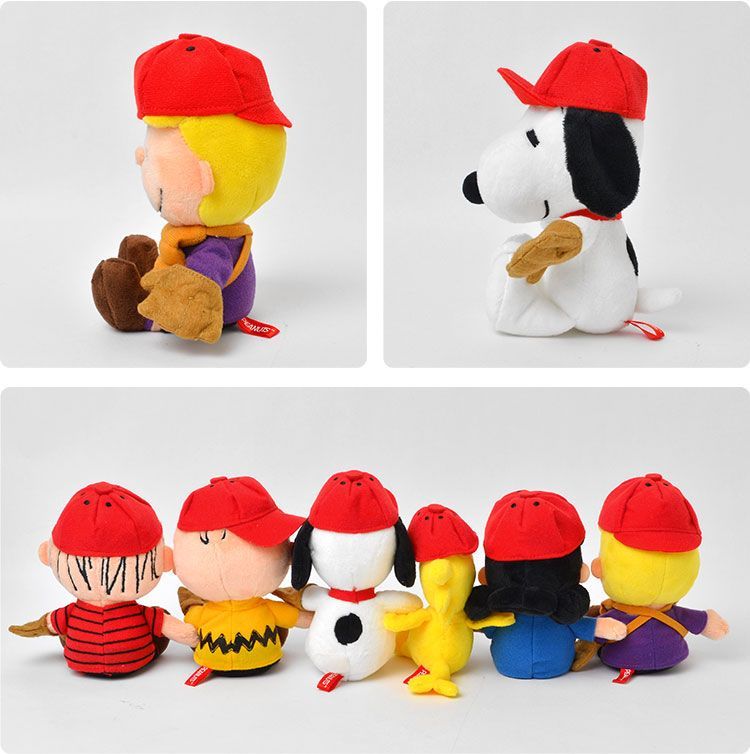 ぬいぐるみ スヌーピー 6点セット かわいい PEANUTS 野球 ソフトビーンドールセット コレクション ピーナッツ 人形 チャーリーブラウン 箱セット ボックスセット 雑貨 ベースボール 限定 160379 おままごと プレゼント ギフト