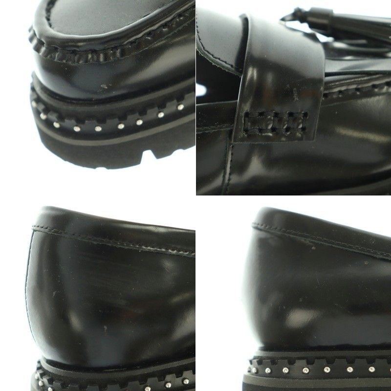 美品　ユナイテッドアローズ (35h) キルトタッセルローファー　スタッズ　黒 UNITED ARROWS（ユナイテッドアローズ）の「キルトタッセル