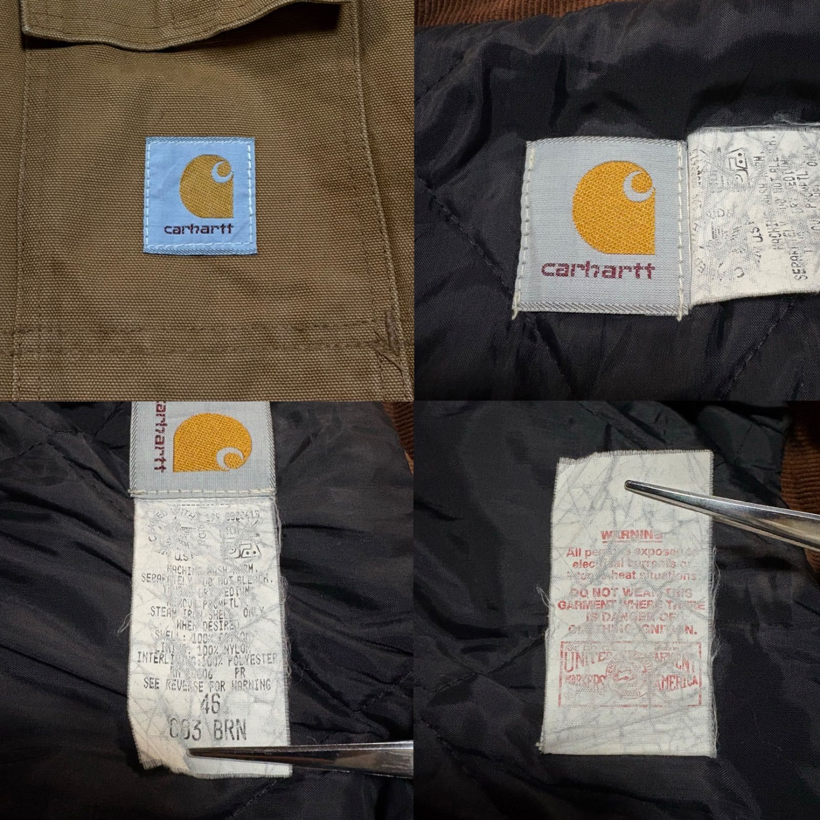 Carhartt トラディショナルコート　ブリーチ　フェード Carhartt カーハート C003 ダック トラディショナルコート 大きい