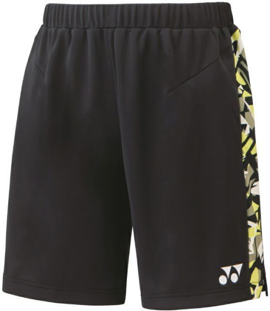 YONEX ヨネックス メンズニットハーフパンツ BK/Y サイズ O 15141 400 | スポーツ用品 運動 スポーツ 衣類 バドミントン ブラック ハーフパンツ メンズ 素材 ニット 着心地 快適 球技 YONEX 使いやす