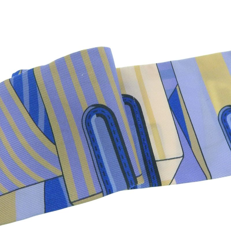 エルメス HERMES ツイリー セール スカーフ シルク ブルー系 新入荷