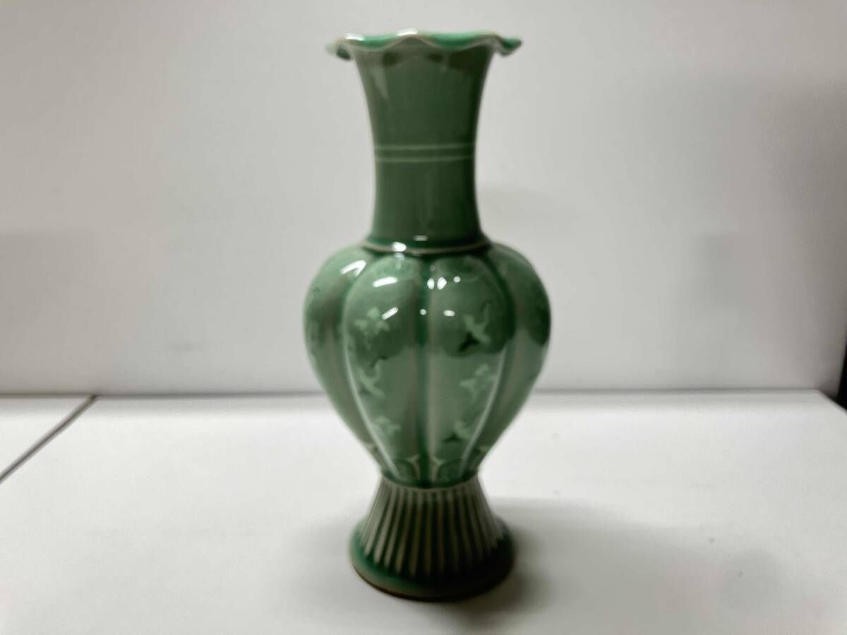 韓国陶器 東谷 青磁 花瓶 金正黙 高麗磁気 - メルカリ