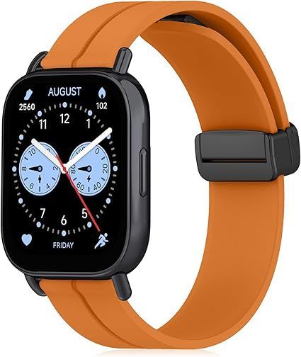 [RoSoki] 22mm バンドXiaomi Redmi Watch 5 Lite/Xiaomi Redmi Watch 5 Active 対応 バンド シリコン製 マグネット付き スポーツバンド ストラップ 替えバンド 交換ベルト 柔ら