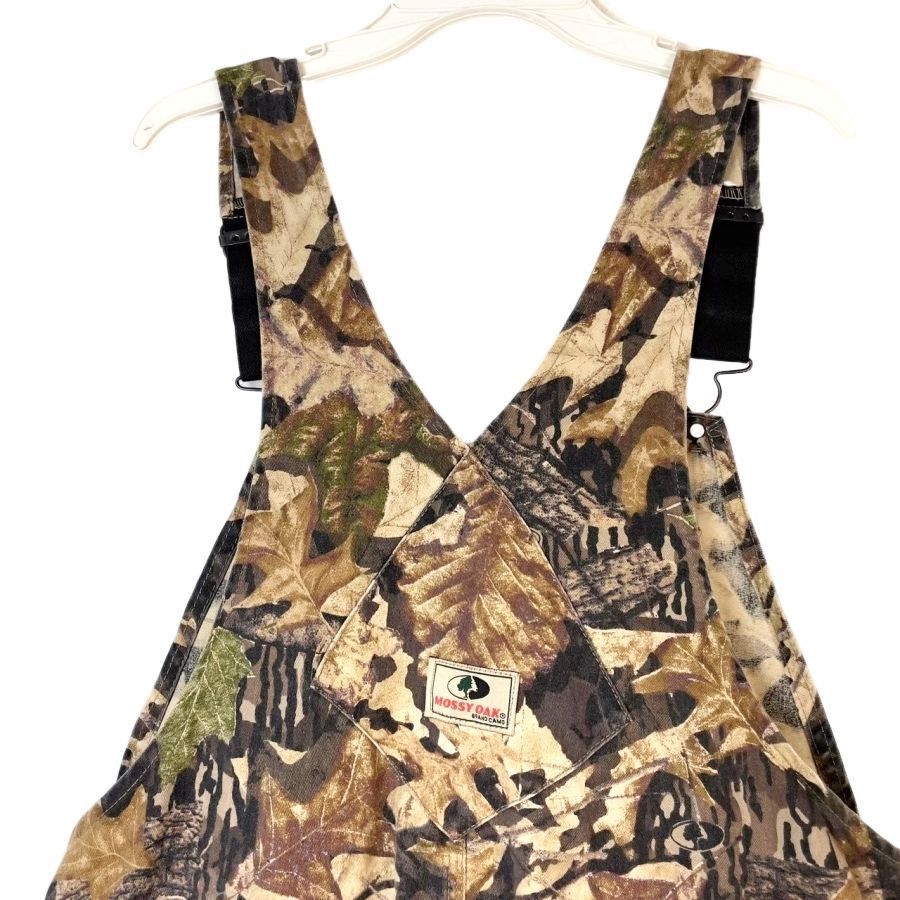 MOSSY OAK リアルツリーオーバーオール/サロペット古着/実寸W52L25 USA製モッシーオークMossy Oakリアルツリーオーバーオールサロペット