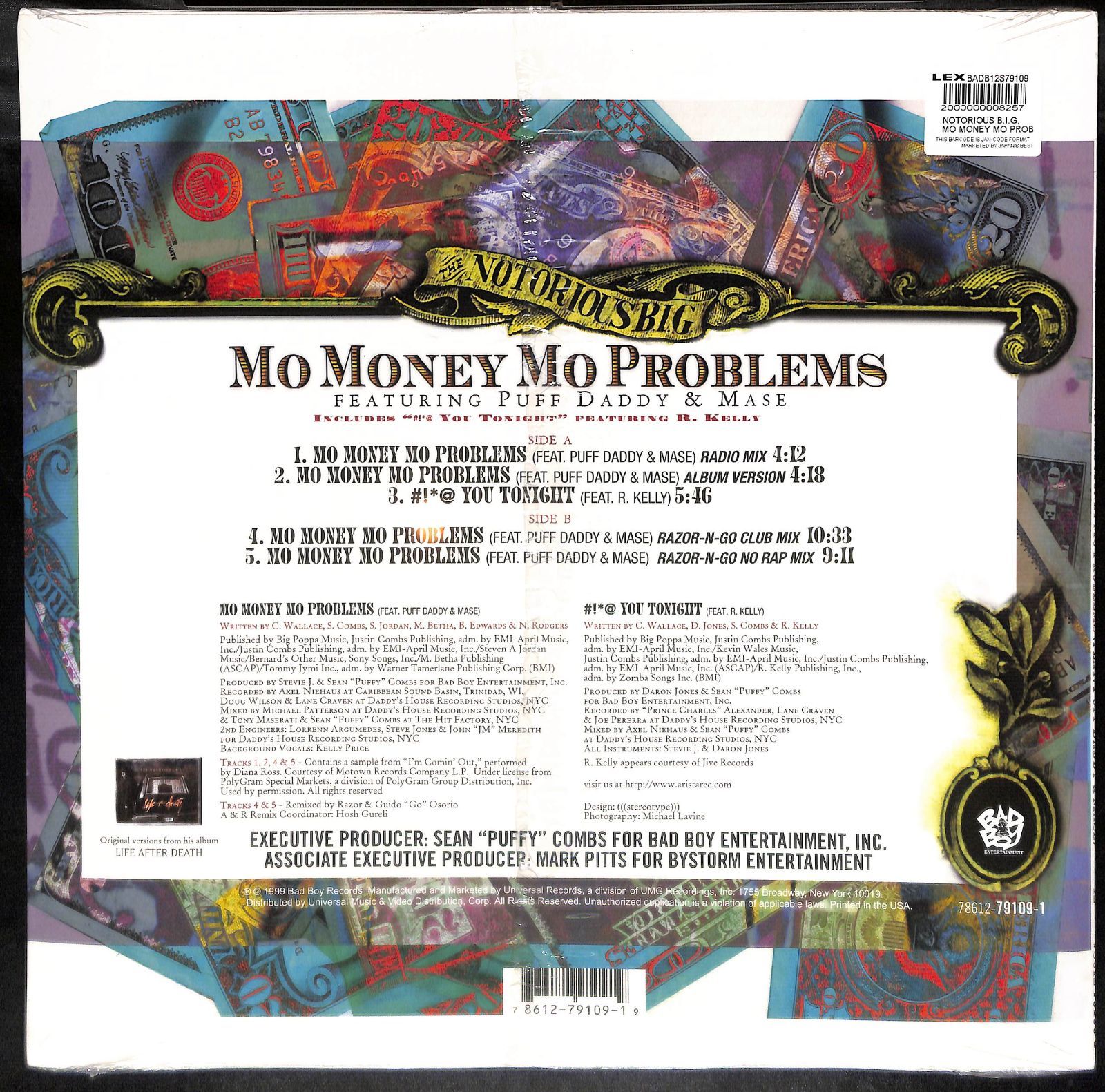 シールド未開封12インチ】The Notorious B.I.G. Featuring Puff Daddy