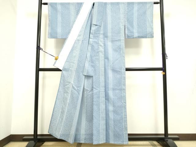 平和屋着物＊夏物 小紋 間道 洗える着物 CAAS4839ut