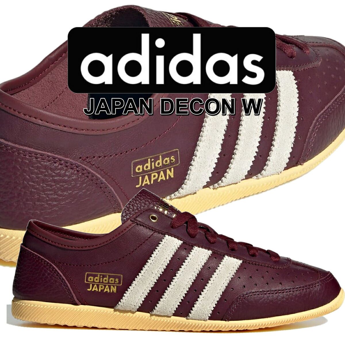 アディダス ジャパン デコン ウィメンズ シャドウレッド クリームホワイト オレンジティント adidas JAPAN DECON W SHARED|CREWHT|ORGTIN jr5807 靴 シューズ スニーカー ローカット ウィメンズ レディース