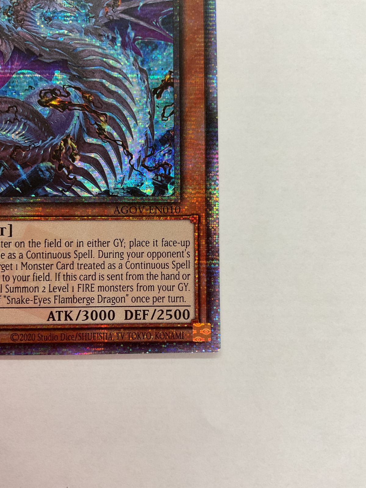 077 PK Y91 カード 蛇眼の炎龍 AGOV-EN010 25thシークレット 英語版 遊戯王 目立った傷や汚れなし 10 19 WWW_STEELWINDOWSANDDOORS_COM