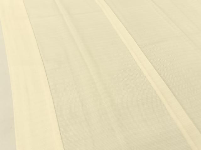 平和屋着物＊夏物 長襦袢 変わり絽 鳥の子色 正絹 逸品 BAAU3479hj