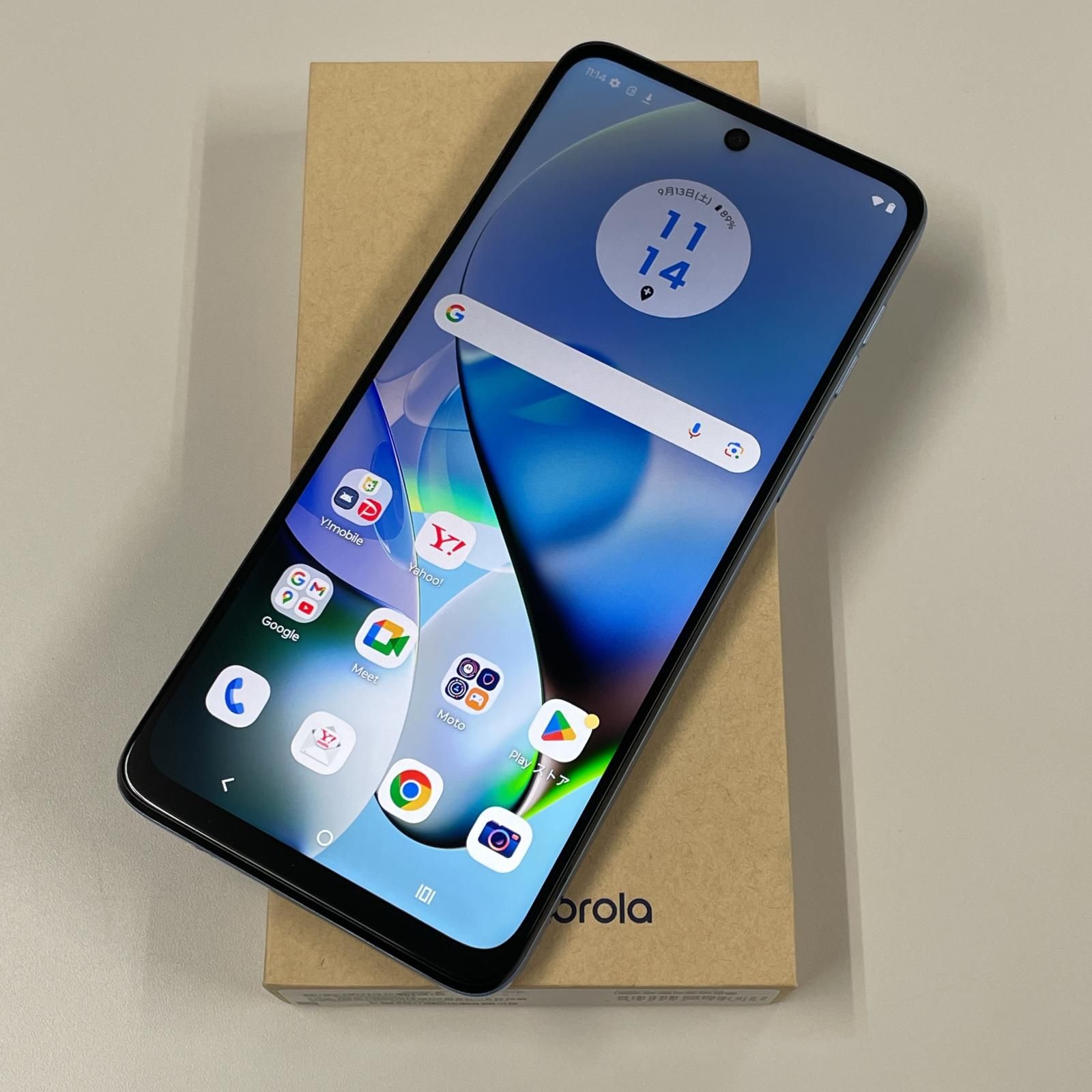 Y!mobile moto g64y 5G A401MO シルバーブルー 即決 moto g 64y 5G YM