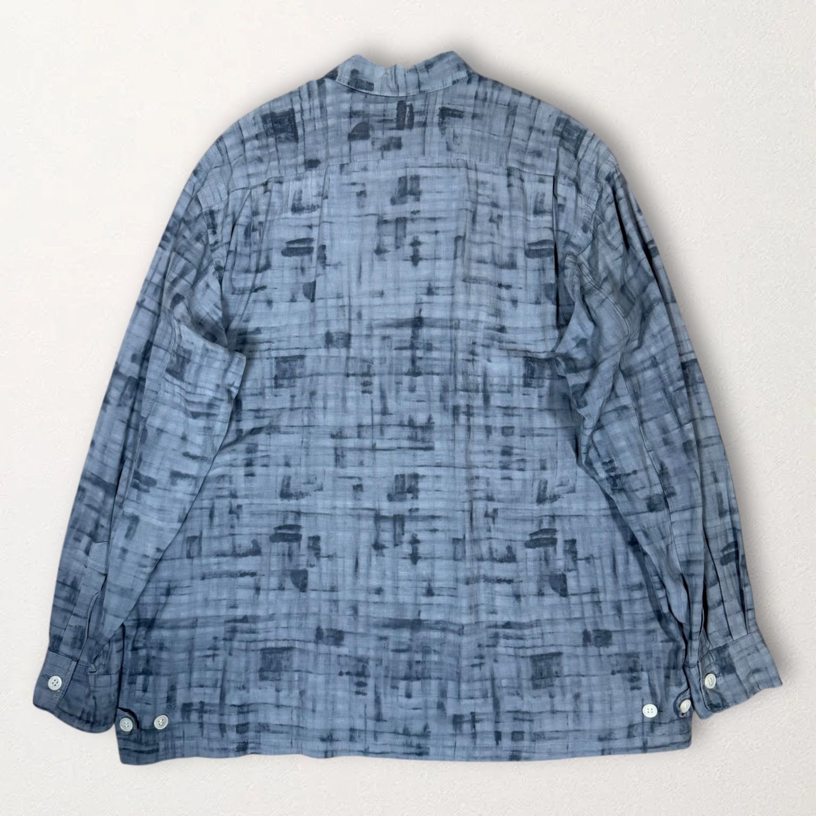 93SS COMME des GARCONS HOMME 田中オム ムラ染め レーヨンジップ 