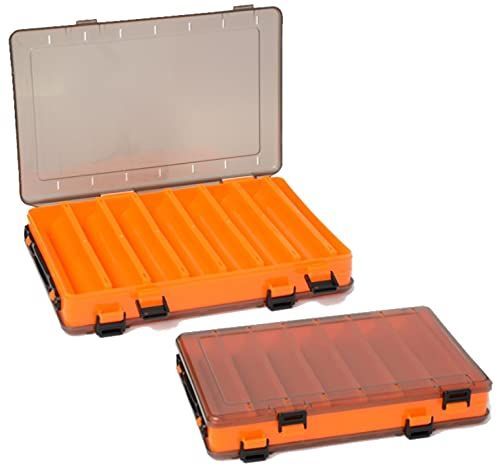 オレンジ大×2個 fogman タックルボックス リバーシブル 2個セット