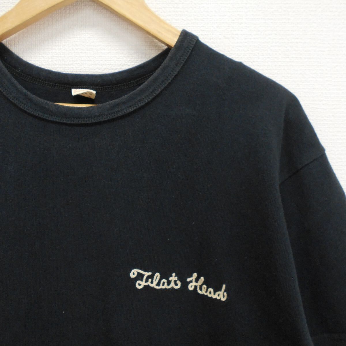 THE FLAT HEAD フラットヘッド 刺繍 スカ Tシャツ 半袖 40 10117853 