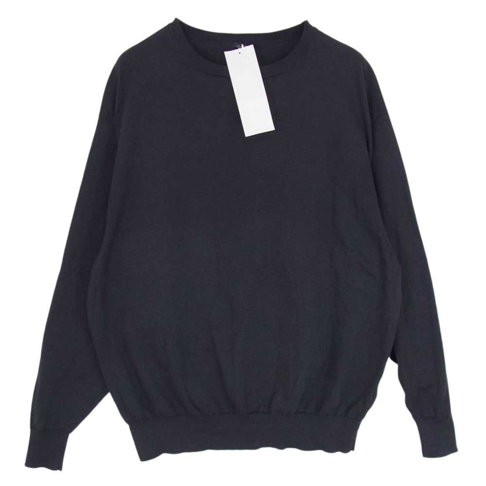 comoli 22SS V01-06013 18G 製品染 クルーネック ニット COMOLI 22SS 18G 製品染 クルーネックニット