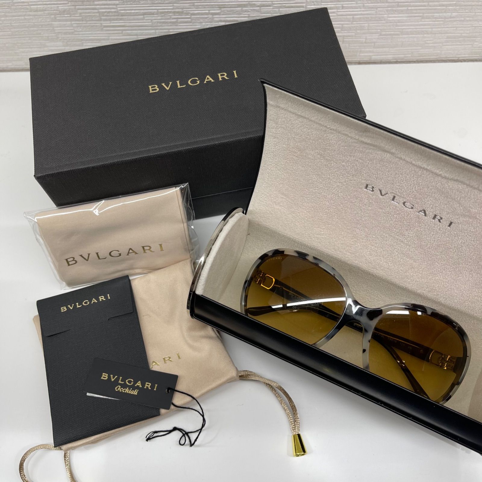 美品】BVLGARI 8107BA-5024/2L パレンテシ ラインストーン バタフライ