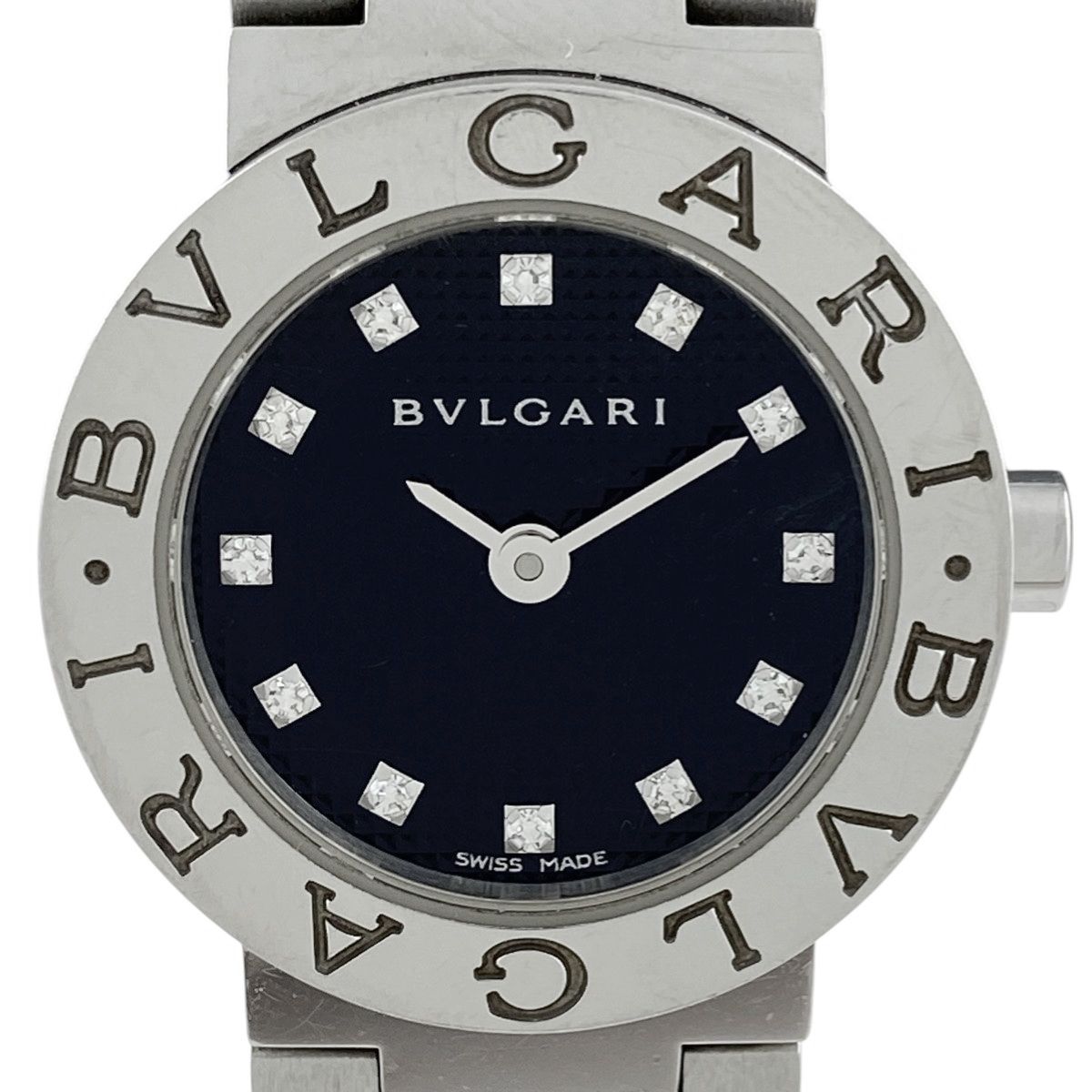 BVLGARI クォーツ時計 ホワイト/ブラック ブルガリ 時計 レディース