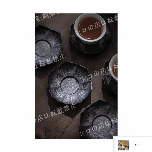 錫製　茶道道具　アンティーク　茶托 Yahoo!オークション -「煎茶道具 茶托 (錫製)」(アンティーク