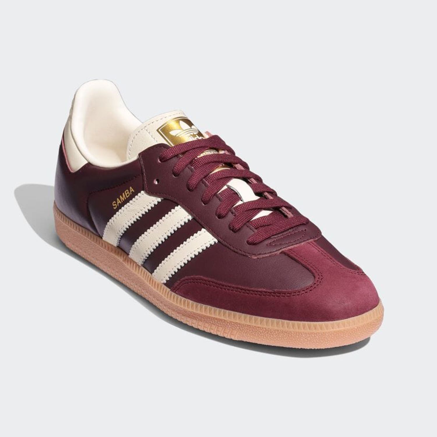 アディダス サンバ OG マルーン/クリームホワイト/ゴールド 24センチ アディダス] サンバ OG [SAMBA OG] マルーン/クリームホワイト