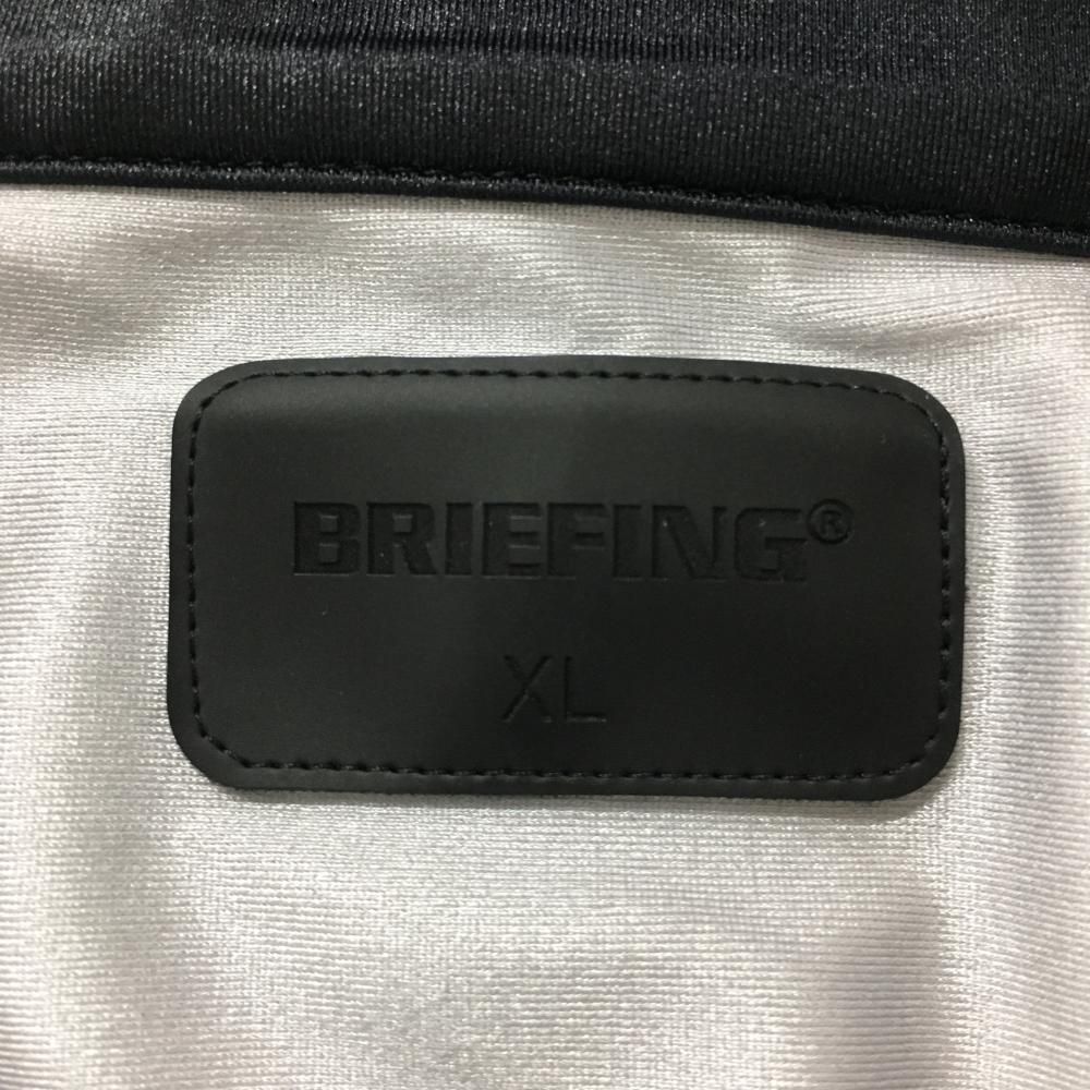 BRIEFING ブリーフィング ハーフジップ 半袖 ポロシャツ グレー BRIEFING ブリーフィング ハーフジップ 半袖 ポロシャツ グレー