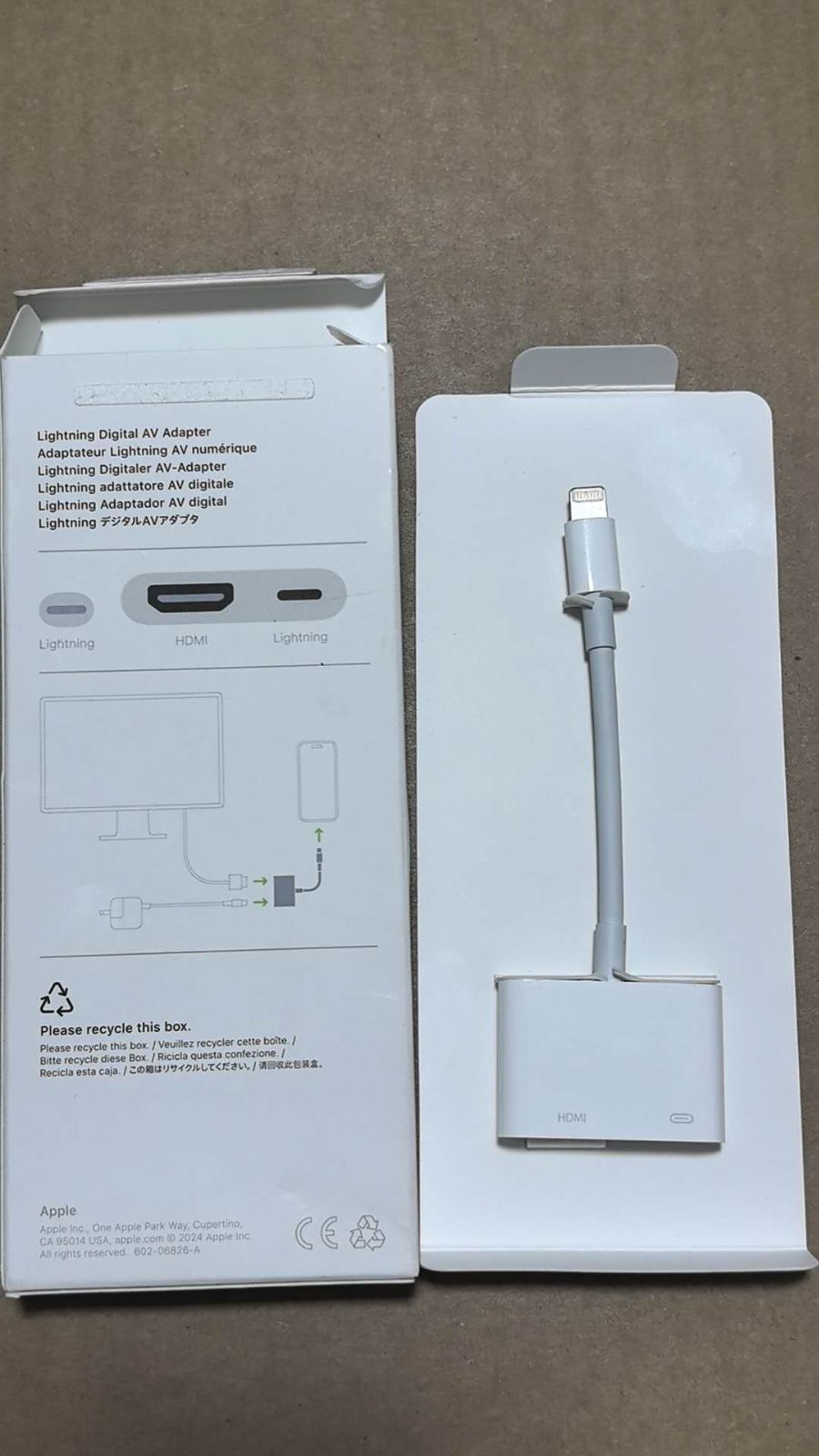 純正品Lightning - Digital AVアダプタ