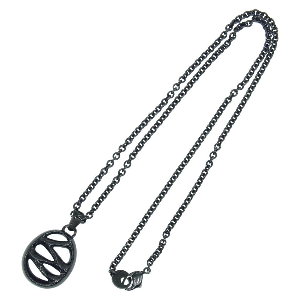 GARNI ガルニ ブラックコーティングシルバー ネックレス ブラック系