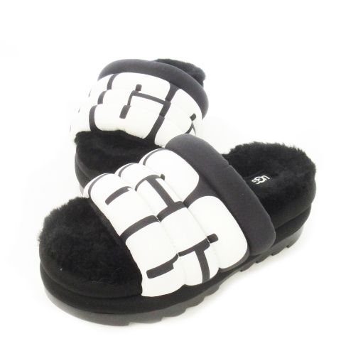 アグ UGG マキシスライドロゴサンダル サンダル 厚底 ボア