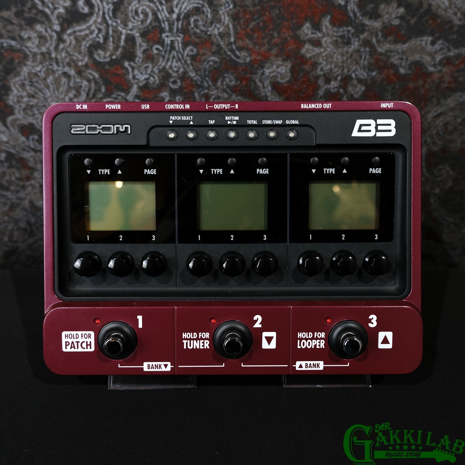 WAXX modifi ZOOM B3 ベースマルチエフェクター B3 Bass Effects & Amp