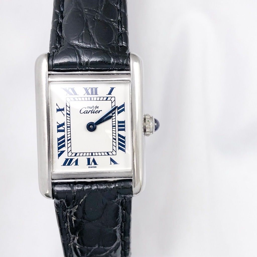 【仕上済/ベルト2色】カルティエ タンク ローマン SM レディース 腕時計