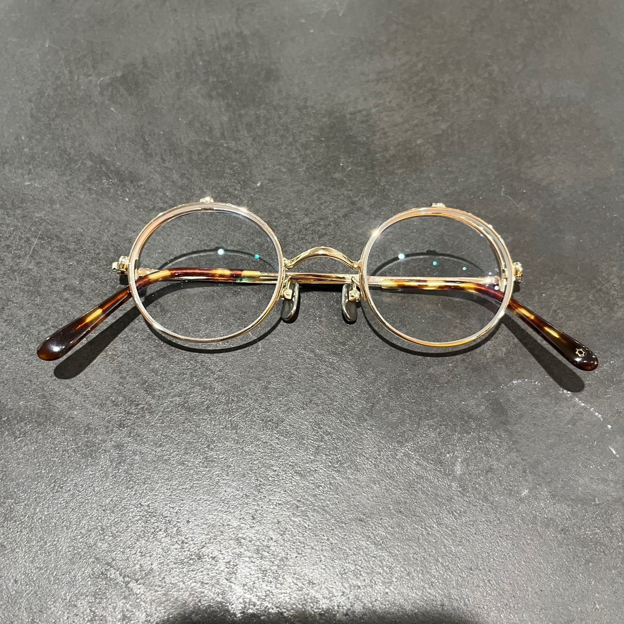 定価51700円 美品 KameManNen 跳ね上げ単式 メガネ 眼鏡 アイウェア