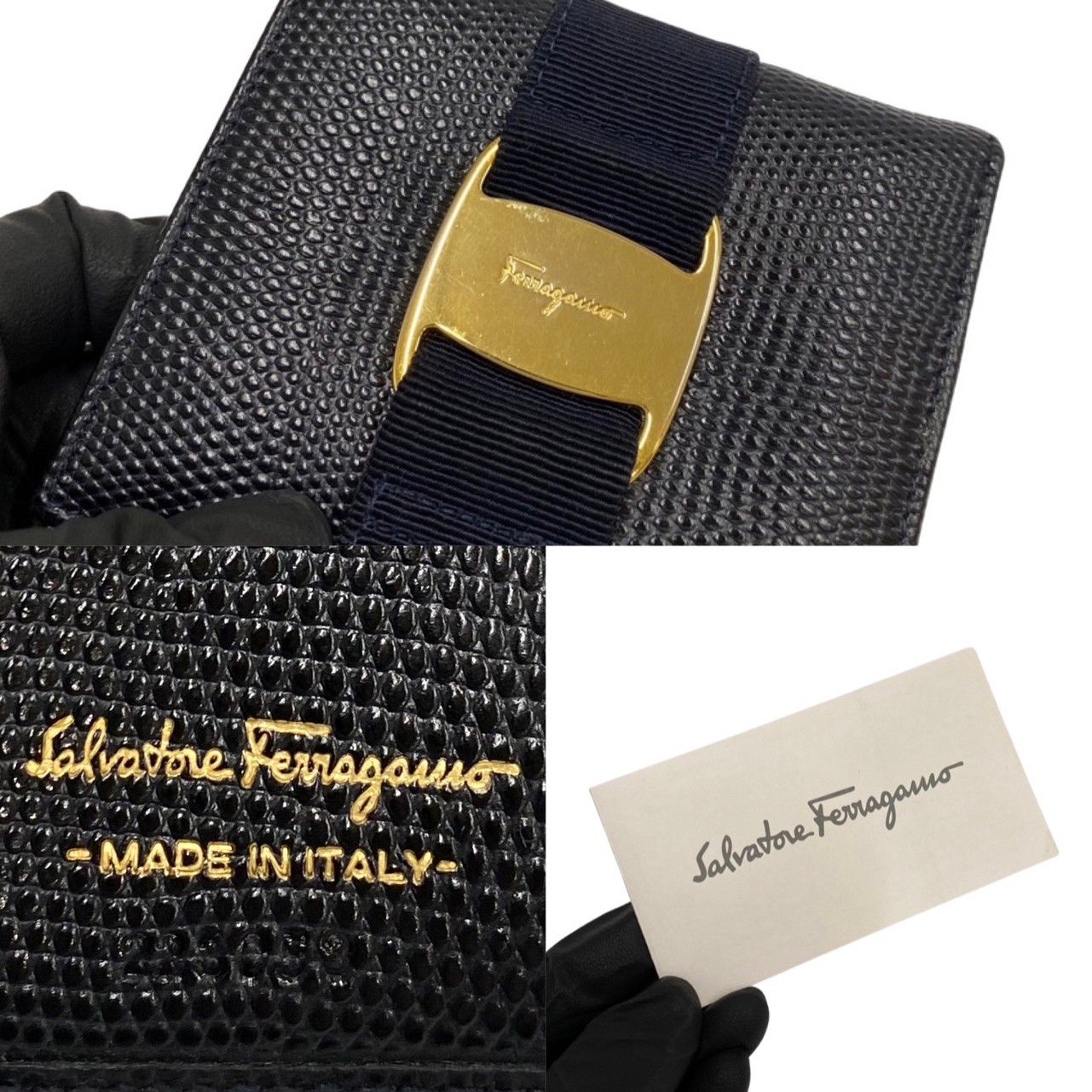 極 美品 保存箱付 Salvatore Ferragamo サルヴァトーレフェラガモ