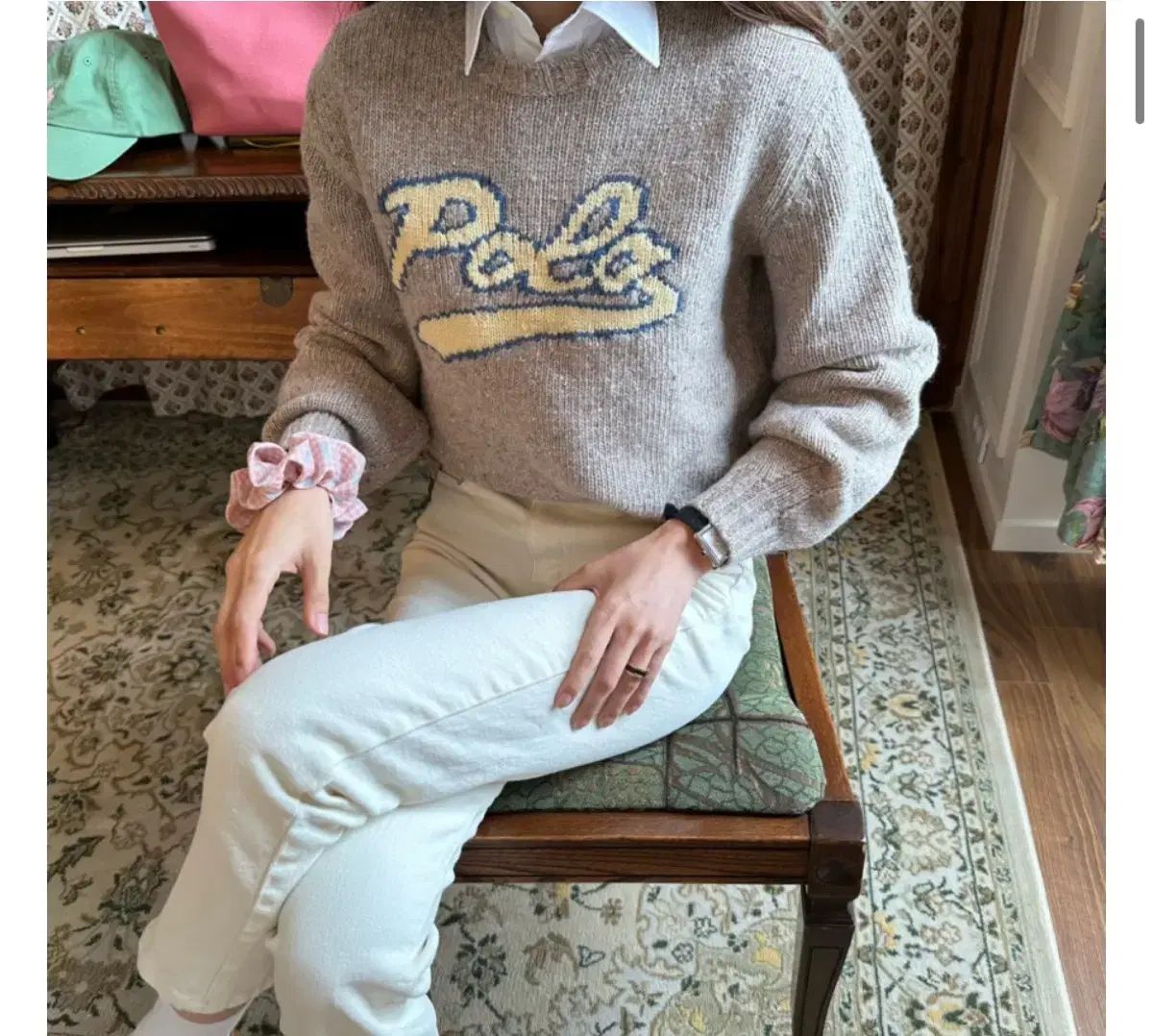 最新作【POLO RALPH LAUREN】良質感 ウール混 セータードレス POLO RALPH LAUREN（ウィメンズ） Polo セーターボディス ドレス