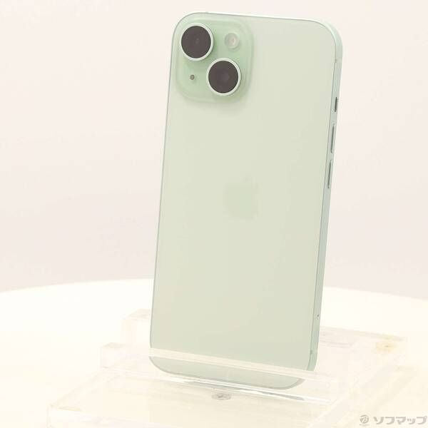 〔中古品〕iPhone15 128GB グリーン MTMM3J／A SIMフリー【258】